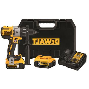 HAMMER DRILLS | Dewalt DCD996P2 20V MAX XR Brushless Lithium-Ion 1/2 in. Cordless 3-Speed Hammer Drill Driver Kit with 2 Batteries (5 Ah)